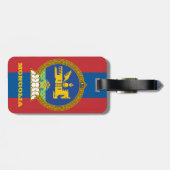 Gepäckanhänger der Mongolei, mongolische Flagge, R (Rückseite horizontal)