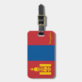 Gepäckanhänger der Mongolei, patriotische mongolis (Vorderseite vertikal)