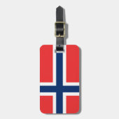 Gepäckanhänger der norwegischen Flagge für Gepäck  (Vorderseite vertikal)