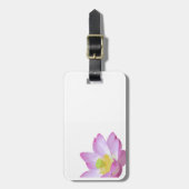 Gepäckanhänger der rosa Blume (Vorderseite vertikal)