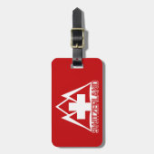 Gepäckanhänger der SCHWEIZ (Vorderseite vertikal)