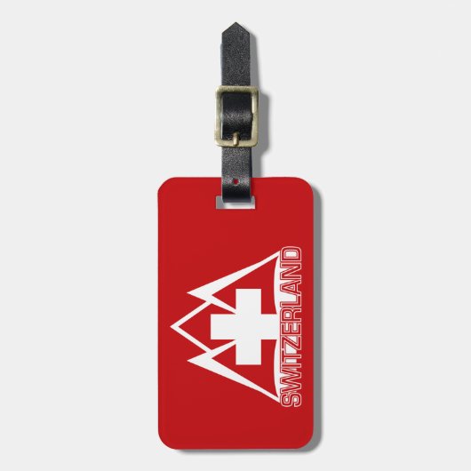Gepäckanhänger der SCHWEIZ (Vorderseite vertikal)