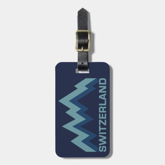 Gepäckanhänger der SCHWEIZ (Vorderseite vertikal)