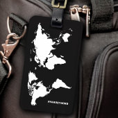 Gepäckanhänger der Weltkarte Elegantes Reisen