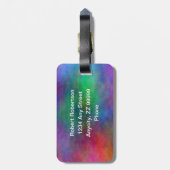 Gepäckanhänger des Monogramm-R (Rückseite vertikal)