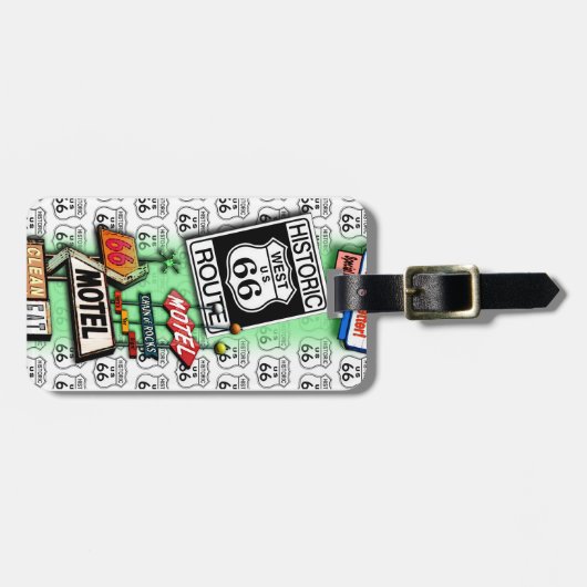 GEPÄCKANHÄNGER DES WEG-66 durch PopArtDiva (Vorderseite horizontal)