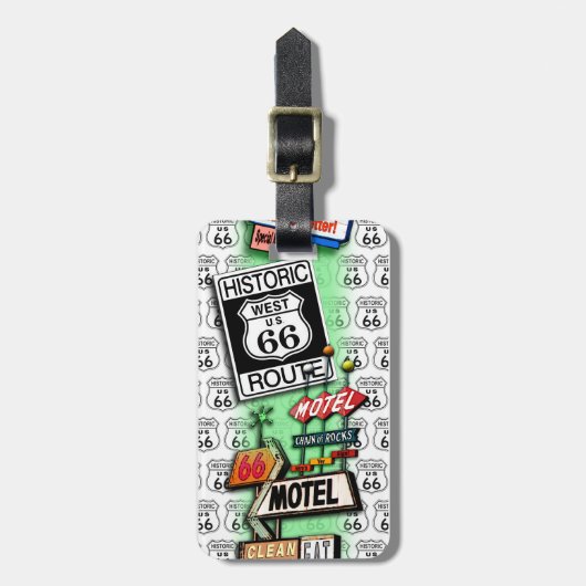 GEPÄCKANHÄNGER DES WEG-66 durch PopArtDiva (Vorderseite vertikal)