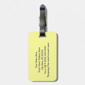 Gepäckanhänger Designer einzigartige Geschenke Rei (Rückseite vertikal)