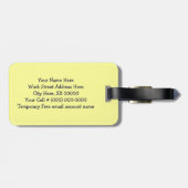 Gepäckanhänger Designer einzigartige Geschenke Rei (Rückseite horizontal)