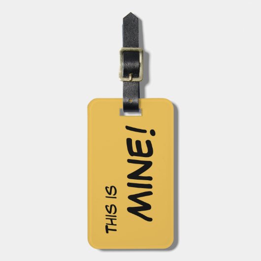 Gepäckanhänger - dieses ist MEINS! (Vorderseite vertikal)