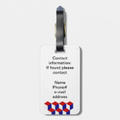 Gepäckanhänger - Dreidimensionale Illusion (Rückseite vertikal)