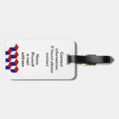 Gepäckanhänger - Dreidimensionale Illusion (Rückseite horizontal)