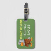 Gepäckanhänger Eddie Eagle (Vorderseite Vertikal)