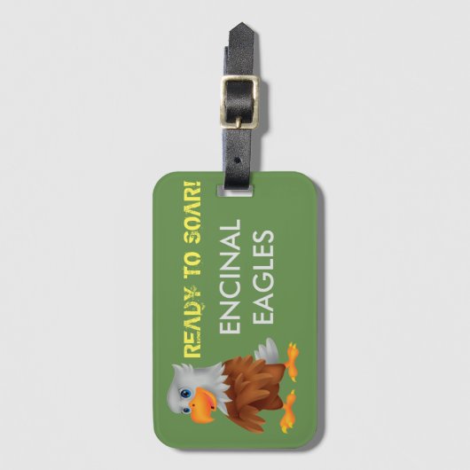 Gepäckanhänger Eddie Eagle (Vorderseite Vertikal)