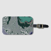 Gepäckanhänger "Emerald Marble Flow" (Vorderseite (Horizontal))