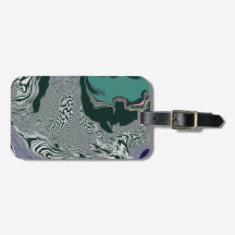 Gepäckanhänger "Emerald Marble Flow"