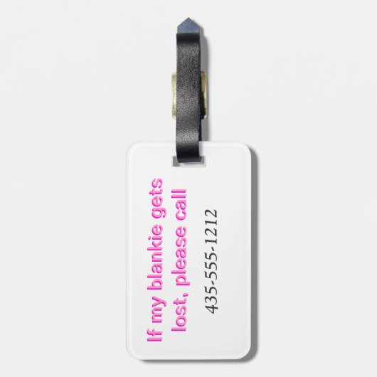 Gepäckanhänger; Etikettenpapier: Mit Vorsicht umge Gepäckanhänger (Rückseite vertikal)