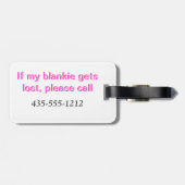 Gepäckanhänger; Etikettenpapier: Mit Vorsicht umge Gepäckanhänger (Rückseite horizontal)