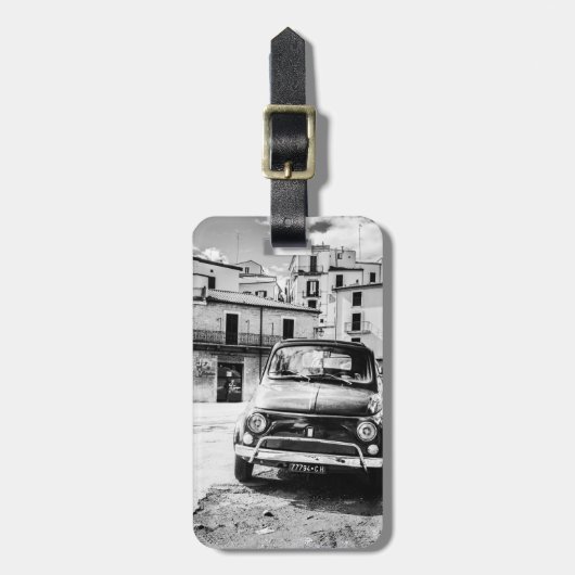 Gepäckanhänger Fiats 500, klassisches (Vorderseite vertikal)