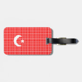 Gepäckanhänger Flagge der Türkei (Rückseite horizontal)