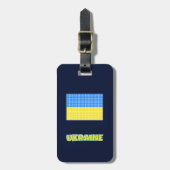 Gepäckanhänger Flagge der Ukraine (Vorderseite vertikal)