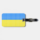 Gepäckanhänger Flagge der Ukraine (Rückseite horizontal)