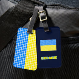 Gepäckanhänger Flagge der Ukraine