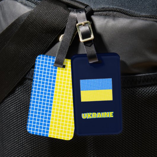 Gepäckanhänger Flagge der Ukraine