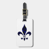 Gepäckanhänger Fleur De Lys (addieren Sie Ihr (Vorderseite vertikal)