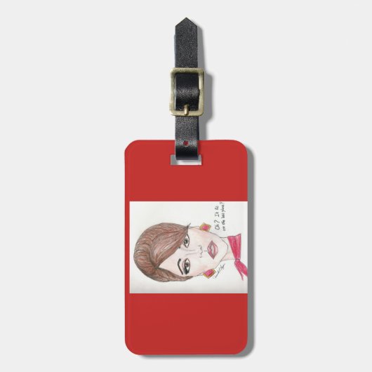 Gepäckanhänger. Flugbegleiter themenorientiert Gepäckanhänger (Vorderseite vertikal)