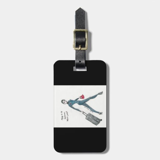 Gepäckanhänger. Flugbegleiter themenorientiert Gepäckanhänger (Vorderseite vertikal)