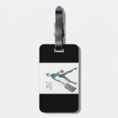 Gepäckanhänger. Flugbegleiter themenorientiert Gepäckanhänger (Rückseite vertikal)