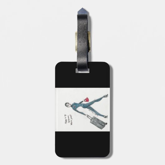 Gepäckanhänger. Flugbegleiter themenorientiert Gepäckanhänger (Rückseite vertikal)