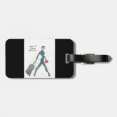 Gepäckanhänger. Flugbegleiter themenorientiert Gepäckanhänger (Rückseite horizontal)