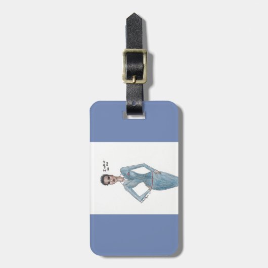 Gepäckanhänger. Flugbegleiter themenorientiert Gepäckanhänger (Vorderseite vertikal)