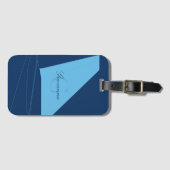 Gepäckanhänger Flugzeugseitenflosse (Vorderseite (Horizontal))