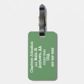 Gepäckanhänger Fox London (Rückseite vertikal)