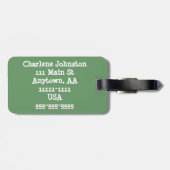 Gepäckanhänger Fox London (Rückseite horizontal)