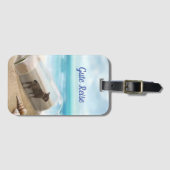 Gepäckanhänger französische Bulldoggen (Vorderseite (Horizontal))