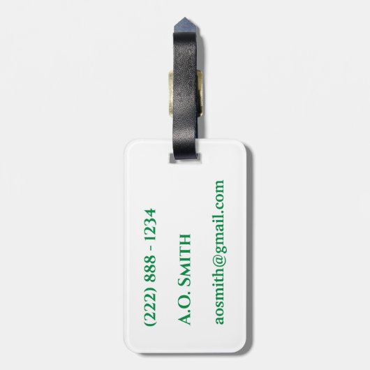 Gepäckanhänger für Alligator (Rückseite vertikal)