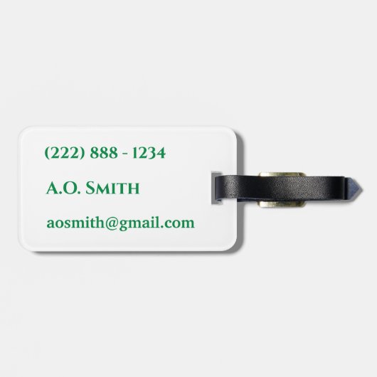 Gepäckanhänger für Alligator (Rückseite horizontal)