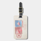 Gepäckanhänger für das selbst geflochtene Schweine (Vorderseite vertikal)