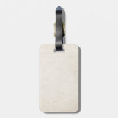 Gepäckanhänger für das selbst geflochtene Schweine (Rückseite vertikal)