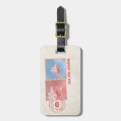 Gepäckanhänger für das selbst geflochtene Schweine (Vorderseite vertikal)