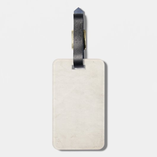 Gepäckanhänger für das selbst geflochtene Schweine (Rückseite vertikal)