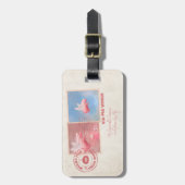 Gepäckanhänger für das selbst geflochtene Schweine (Vorderseite vertikal)