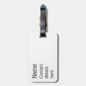 Gepäckanhänger für den individuellen Skifahrer (Rückseite vertikal)