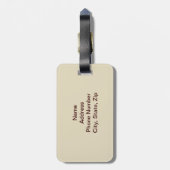 Gepäckanhänger für die benutzerdefinierte Gepäckma (Rückseite vertikal)