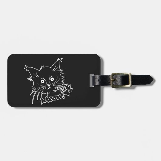 Gepäckanhänger für die Black Cat (Vorderseite horizontal)