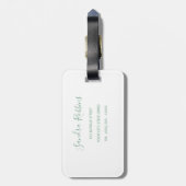 Gepäckanhänger für die weißen Blume (Rückseite vertikal)